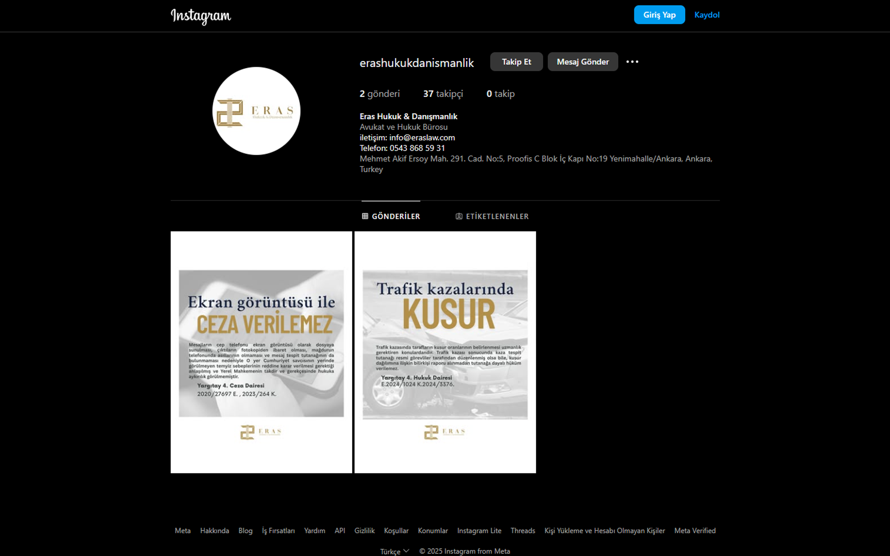 Eras Hukuk ve Danışmanlık.
